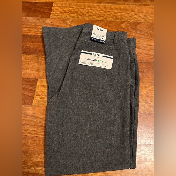 NEW!!! Izod Swingflex men’s golf pants 32x32 Gray - Picture 3 of 4